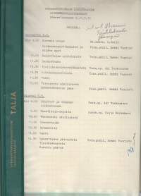 Puolustusvoimien kouluttajien liikennekoulutuskurssit Hämeenlinnassa 6-7-.3.-72 - kurssimateriaali