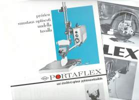 Portaflex optinen pyöriensuuntauslaite  1970-luku  tuote-esite