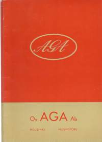Aga Oy hitsausohjeiden yhteenveto 1956