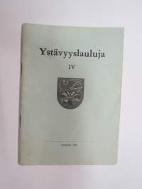 Ystävyyslauluja IV -song book