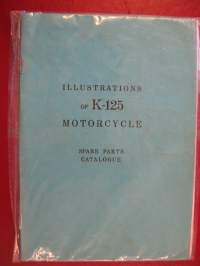 Illustrations of K-125 motorcycle spare parts catalogue