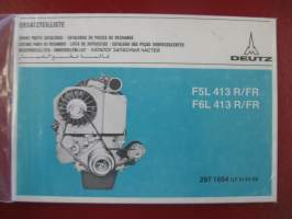 KHD Deutz F5L 413 R/FR, F6L 413 R/FR Spare parts catalogue 2971864 GF 0142-99