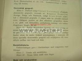 Högre Svenska Handelsläroverket Högskoleavdelningen och Handelsinstitut 1926-1927