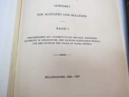 Festschrift  Herrn Professor  Dr J.A. Palmén zu Seienm 60. Geburtstage gewidmet von Schülern und Kollegen I-II -huomattavan tutkija ja tiedemiehen juhlakirja,