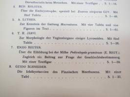 Festschrift  Herrn Professor  Dr J.A. Palmén zu Seienm 60. Geburtstage gewidmet von Schülern und Kollegen I-II -huomattavan tutkija ja tiedemiehen juhlakirja,