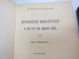 Festschrift  Herrn Professor  Dr J.A. Palmén zu Seienm 60. Geburtstage gewidmet von Schülern und Kollegen I-II -huomattavan tutkija ja tiedemiehen juhlakirja,