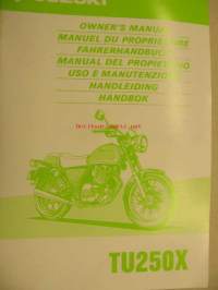 Suzuki TU250X owner´s manual käyttöohjekirja