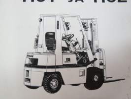 Nissan haarukkatrukki H01 ja 02 (OM6Z-H012G0 March 1986) -käyttö- ja huolto-ohjekirja -instructions &amp; service manual in finnish