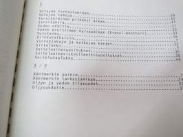 Nissan haarukkatrukki H01 ja 02 (OM6Z-H012G0 March 1986) -käyttö- ja huolto-ohjekirja -instructions &amp; service manual in finnish