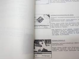 Nissan haarukkatrukki H01 ja 02 (OM6Z-H012G0 March 1986) -käyttö- ja huolto-ohjekirja -instructions &amp; service manual in finnish