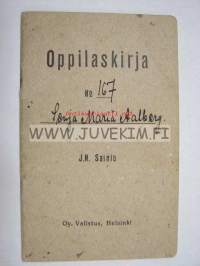 Virolahti Kiiskilahti yläkansakoulu  Senja Maria Ahlberg -todistuskirja