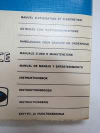 Mercury 200, 110, 75, 40 Operation and maintenance manual / Käyttö- ja huolto-käsikirja / Manuel d´utilisation et d´entretien / Betriebs- und wartungsanleitung