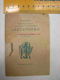 SNLL:n kansainvälisten naisvoimistelujuhlien lauluvihko 27-30.6.1929