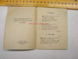 SNLL:n kansainvälisten naisvoimistelujuhlien lauluvihko 27-30.6.1929