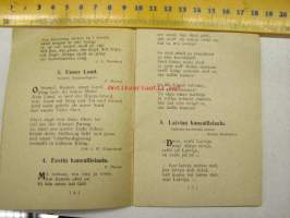 SNLL:n kansainvälisten naisvoimistelujuhlien lauluvihko 27-30.6.1929