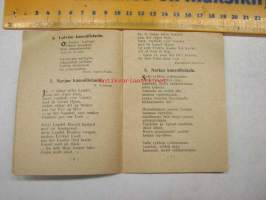 SNLL:n kansainvälisten naisvoimistelujuhlien lauluvihko 27-30.6.1929