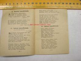 SNLL:n kansainvälisten naisvoimistelujuhlien lauluvihko 27-30.6.1929