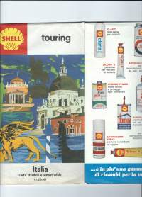 Touring Italia 1968 - kartta