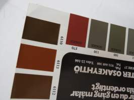Kimmo, Valk, Sokke maalit -värikartta / colour chart