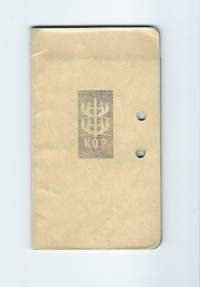 Karttuva talletustili  1967 -76  Kansallis-Osake-Pankki, Turku - pankkikirja