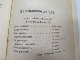 Todistuskappaleita Suomen historiaan II Asiakirjoja jotka valaisevat Suomen kameralisia oloja - asiakirjoja, jotka valaisevat Suomen Kameralisia oloja 1500-luvulla