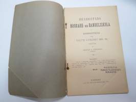 Brahestads Borgare- och Handelsskola - Årsberättelse öfver tolfte läseåret 1893-94 afgifven af Gustaf F. Lönnbeck. Elevlistor, innehåller också