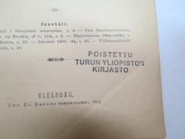 Brahestads Borgare- och Handelsskola - Årsberättelse öfver tolfte läseåret 1893-94 afgifven af Gustaf F. Lönnbeck. Elevlistor, innehåller också