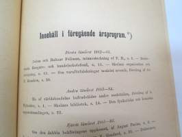 Brahestads Borgare- och Handelsskola - Årsberättelse öfver elfte läseåret 1892-93 afgifven af Gustaf F. Lönnbeck. Elevlistor -school annual report