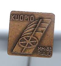 Kuopio Puijo MM-83 - rintamerkki
