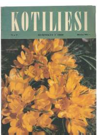 Kotiliesi 1960 nr 7 / Kansi - kultaiset krookukset, virsi 298 Ojan kirkon madonnasta, ristikoru ja konfirmaatio, naiset rakentavat kotikaupunkia Riihimäki,