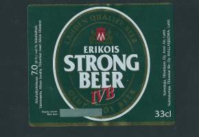 Erikois Strong Beer IV B -  olutetiketti