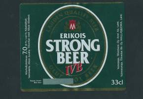 Erikois Strong Beer IV B -  olutetiketti