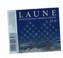 Laune kivennäisvesi  -  juomaetiketti