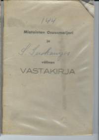 Mietoisten Meijeri   - meijerin vastakirja 1963 - 1964