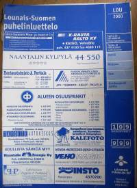 Lounais-Suomen puhelinluettelo 1999 karttasivut - 80 sivua