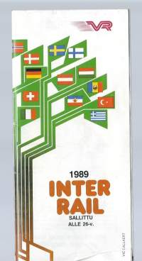 Inter-rail 1989 - esite