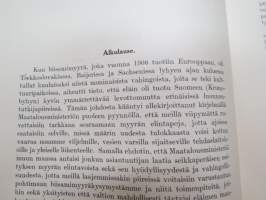 Biisamimyyrä (Fiber Zibethicus), kirjassa runsaasti merkintöjä ja irtoliuskoja jokunen - lienee jonkun tutkijan käytössä ollut kappale? V. Korvenkontio?