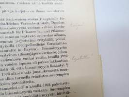 Biisamimyyrä (Fiber Zibethicus), kirjassa runsaasti merkintöjä ja irtoliuskoja jokunen - lienee jonkun tutkijan käytössä ollut kappale? V. Korvenkontio?