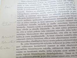 Biisamimyyrä (Fiber Zibethicus), kirjassa runsaasti merkintöjä ja irtoliuskoja jokunen - lienee jonkun tutkijan käytössä ollut kappale? V. Korvenkontio?