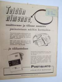 Suomen Kuvalehti 1947 nr 19, ilmestynyt 10.5.1947, sis. mm. seur. artikkelit / kuvat / mainokset; Kansikuva Voimisteluseura Säkenet - Mirja Marttinen, Maamiehen