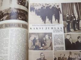 Suomen Kuvalehti 1947 nr 6, ilmestynyt 8.2.1947, sis. mm. seur. artikkelit / kuvat / mainokset; Kansikuva eduskunnan puhemies K.A. Fagerholm ja ensimmäinen