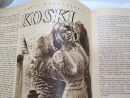 Suomen Kuvalehti 1947 nr 6, ilmestynyt 8.2.1947, sis. mm. seur. artikkelit / kuvat / mainokset; Kansikuva eduskunnan puhemies K.A. Fagerholm ja ensimmäinen