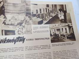 Suomen Kuvalehti 1947 nr 6, ilmestynyt 8.2.1947, sis. mm. seur. artikkelit / kuvat / mainokset; Kansikuva eduskunnan puhemies K.A. Fagerholm ja ensimmäinen