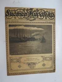 Suomen Kuvalehti 1919 nr 48, kansikuva Helsingin sisäsataman jäätyessä, Suojeluskuntasivu, Suomen höyrylaivain tavanmukainen kohtalo, Muotikirje Pariisista, ym.