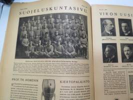 Suomen Kuvalehti 1919 nr 48, kansikuva Helsingin sisäsataman jäätyessä, Suojeluskuntasivu, Suomen höyrylaivain tavanmukainen kohtalo, Muotikirje Pariisista, ym.