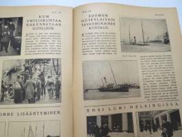 Suomen Kuvalehti 1919 nr 48, kansikuva Helsingin sisäsataman jäätyessä, Suojeluskuntasivu, Suomen höyrylaivain tavanmukainen kohtalo, Muotikirje Pariisista, ym.