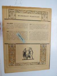 Suomen Kuvalehti 1919 nr 52, sis. mm. seur. artikkelit / kuvat / mainokset, Kansikuva &quot;Uusi vuosi&quot;, &quot;Jeftan tytär&quot; suuri loistofilmi - Skandinaavinen