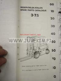 Kalmar LMW 3-7.5 Parts Catalogue -haarukkatrukki varaosaluettelo