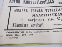 Suuret kansalliset Åke-pokaali nyrkkeilyt Turun konserttisalissa 1.3-2.3.1959 -juliste / poster
