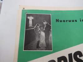 Nuorisoilta Rukouslauantaina 21.2.1959 Turun VPK / Pyrkivän urheilutalo - Tervetuloa 14. täyttäneet - Turun kaupungin nuorisolautakunta -juliste / poster